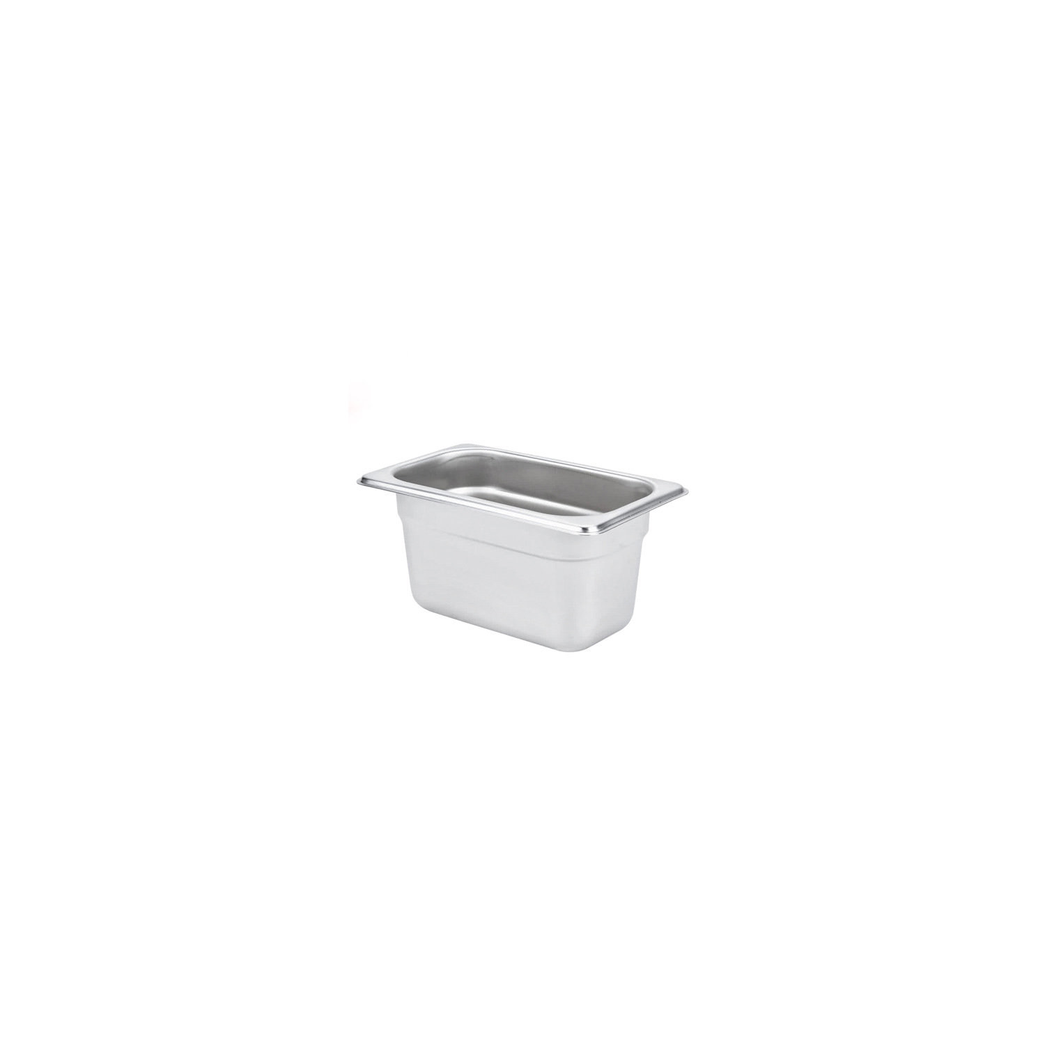 CAC China STPN-22-4 1/9 Size Anti Jam 22-Gauge Stainless Steel Steam Pan 4"