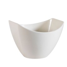 CAC China STU-B4 Studio Bone White Porcelain Salad Bowl 10 oz., 4 1/4&quot;  - 3 dozen