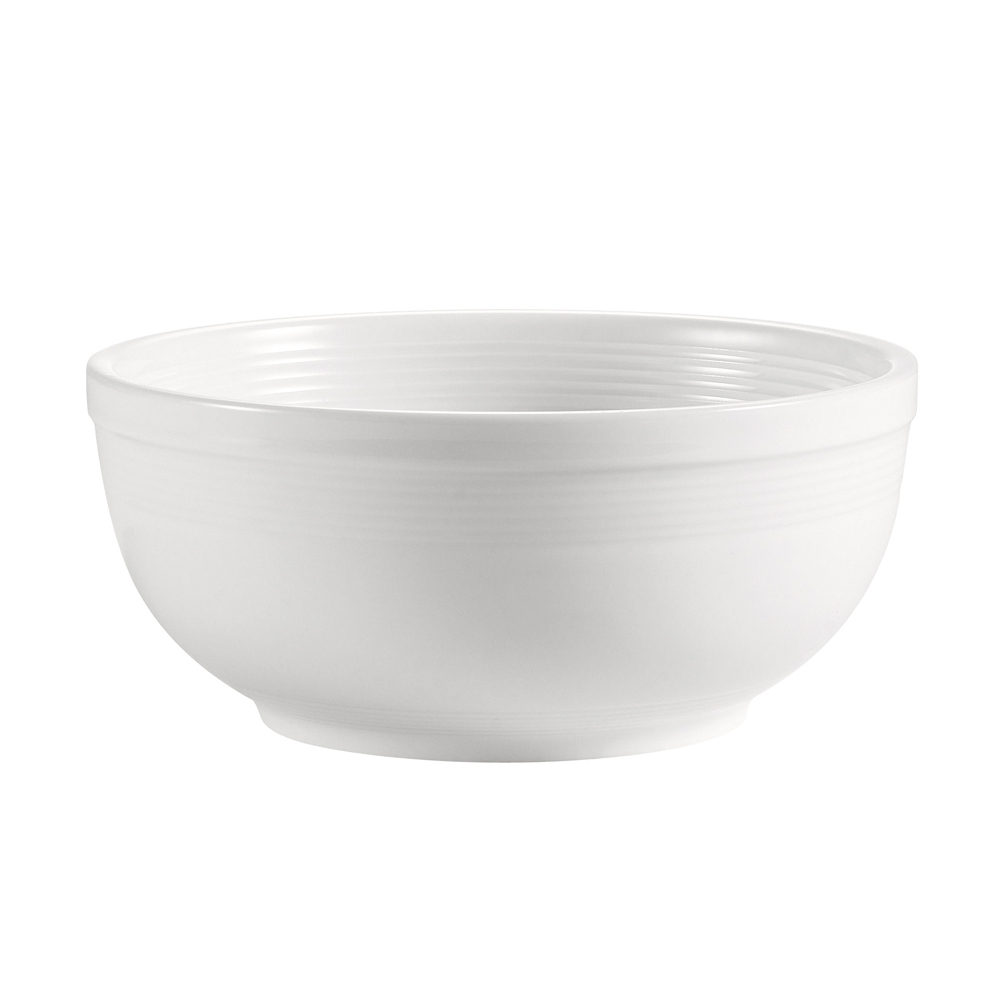 CAC China TGO-15 Tango Embossed Porcelain Bone White Porcelain  Salad Bowl 12.5 oz., 5 3/4" - 3 dozen