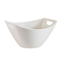 CAC China STU-B8 Studio Bone White Porcelain Salad Bowl 78 oz., 8 1/4&quot; - 2 dozen