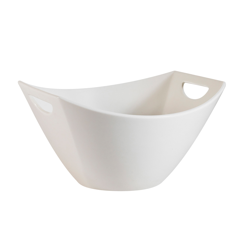 CAC China STU-B8 Studio Bone White Porcelain Salad Bowl 78 oz., 8 1/4" - 2 dozen