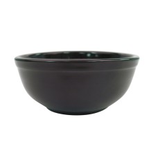 CAC China TG-15-BLK Tango Embossed Porcelain Black Salad Bowl 12.5 oz., 5 3/4&quot; - 3 dozen