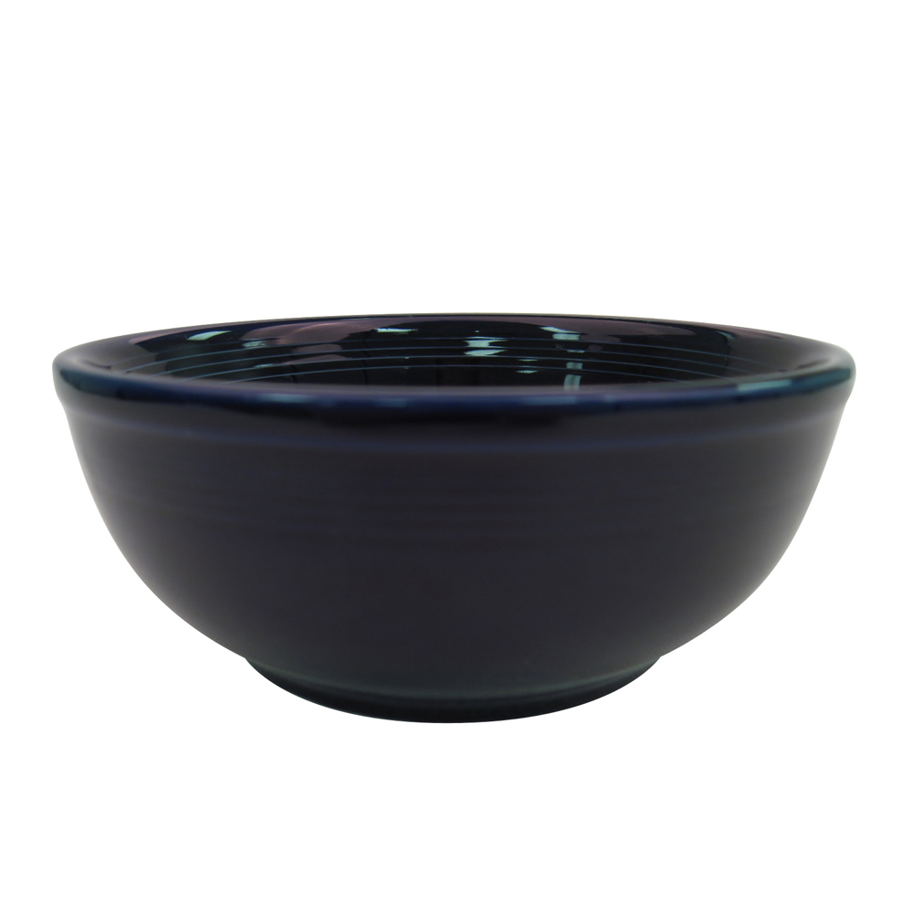 CAC China TG-15-CBU Tango Embossed Porcelain Cobalt Blue Salad Bowl 12.5 oz., 5 3/4" - 3 dozen
