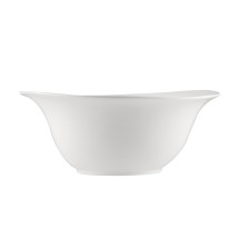 CAC China BHM-MB12 Bahamas Bone White Porcelain Salad/Pasta Bowl 89.5 oz., 12&quot; - 1 dozen