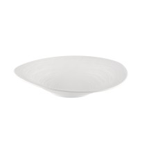 CAC China BHM-SP16 Bahamas Bone White Porcelain Salad Plate 16.25 oz., 10 3/4&quot; - 1 dozen