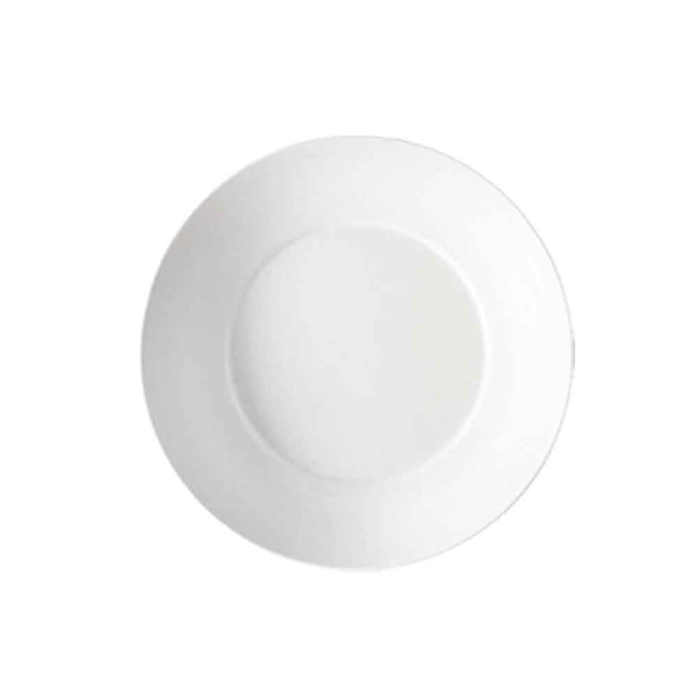 CAC China R-SP16-P RCN Specialty Super White Porcelain Salad Plate 10 1/2"  - 1 dozen