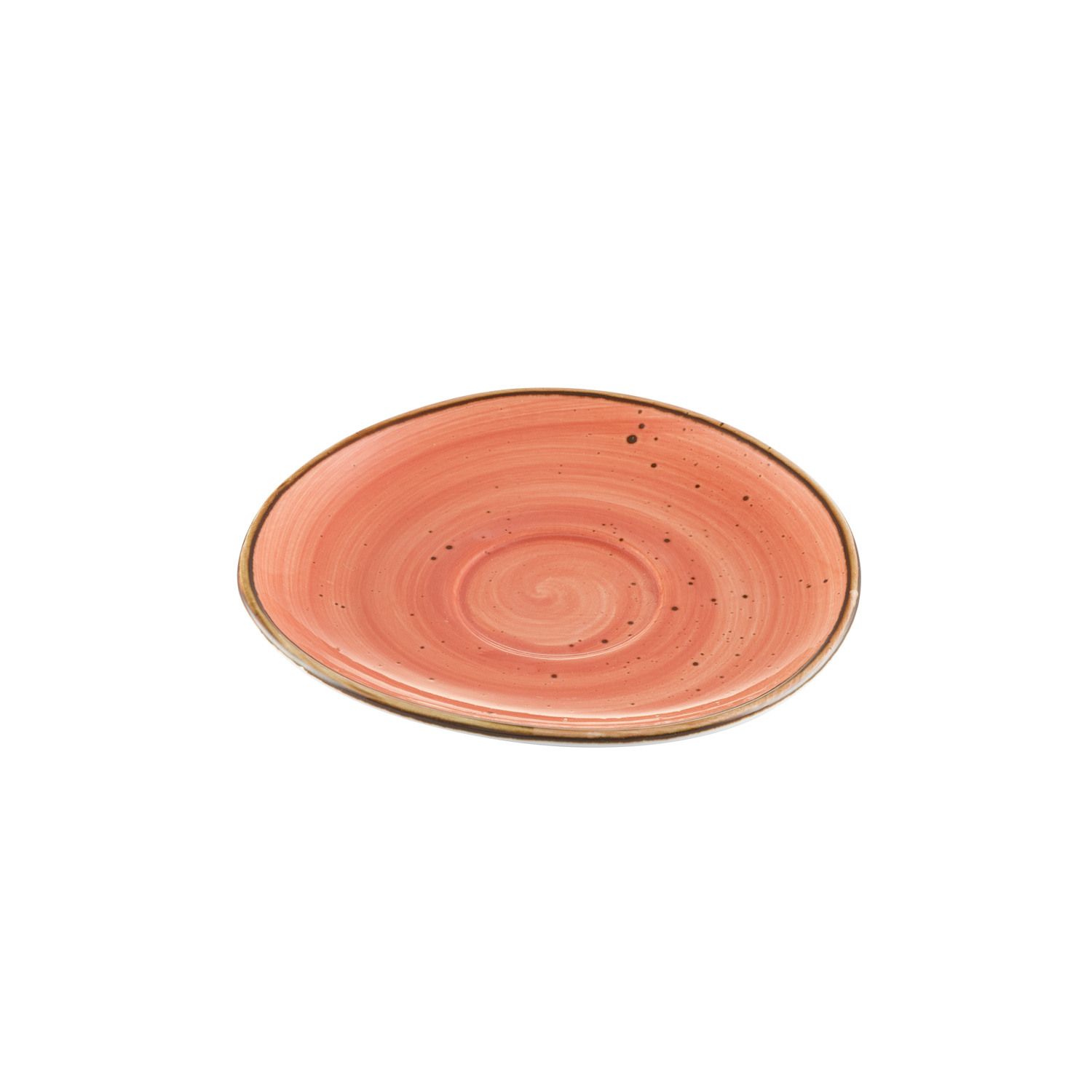 CAC China TUS-2-CRL Tucson Coral Porcelain Saucer for TUS-1-CRL 6 1/4"  - 3 dozen