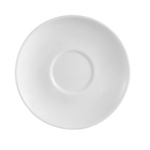 CAC China RCN-36 Clinton Super White Porcelain Saucer. 4 1/2&quot; - 3 dozen