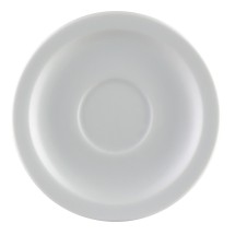 CAC China RCN-T36 Clinton Super White Porcelain Saucer for RCN-T35 4 3/4&quot;  - 3 dozen