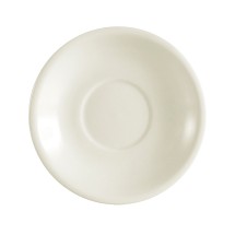 CAC China REC-2 American White Stoneware Saucer for REC-1, REC-1-S, etc. 6&quot; - 3 dozen