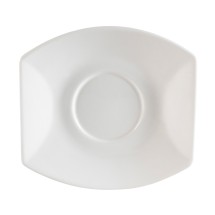 CAC China STU-2 Studio Bone White Porcelain Saucer for STU-1 5 3/4&quot;  - 3 dozen