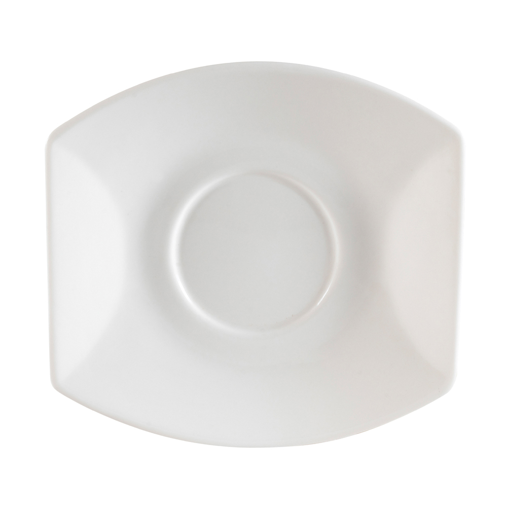 CAC China STU-2 Studio Bone White Porcelain Saucer for STU-1 5 3/4"  - 3 dozen