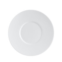 CAC China EVT-2 Everest Bone White Porcelain Saucer for EVT-1-S 6"  - 3 dozen