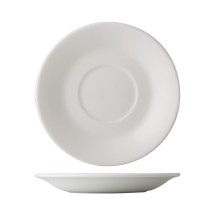 CAC China GDC-2 Grand Canyon Bone White Porcelain Saucer for GDC-1, GDC-37, etc. 5 1/2&quot; - 3 dozen