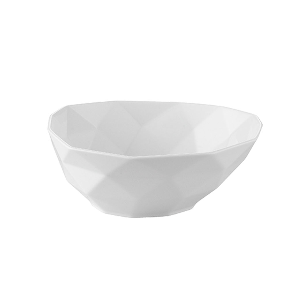 CAC China ART-B7 Art Deco Bone White Porcelain Soup/Salad Bowl 26 oz., 6 3/4" - 3 dozen