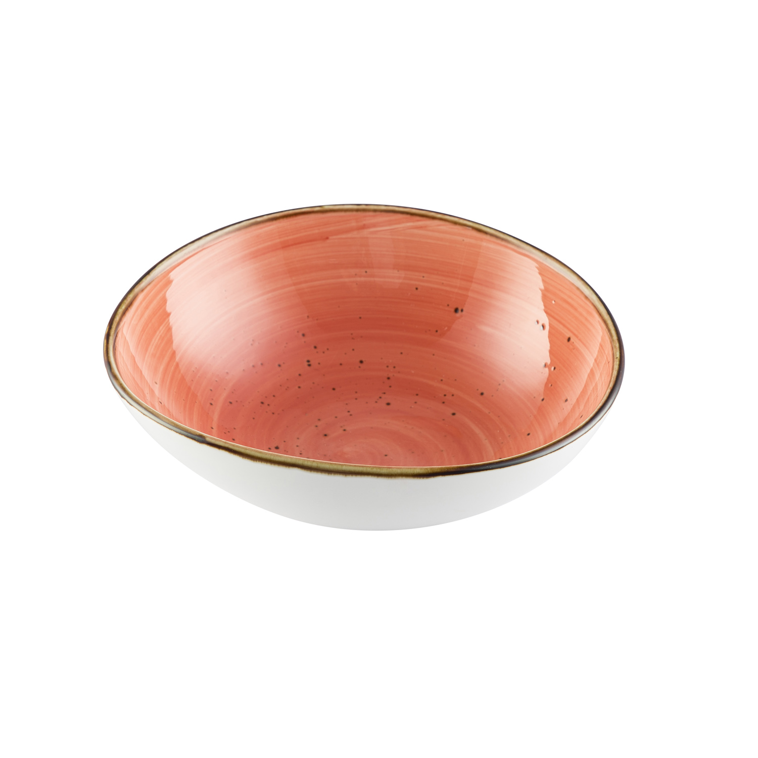 CAC China TUS-B7-CRL Tucson Porcelain Coral Soup/Salad Bowl 20 oz., 7 1/2"  - 2 dozen