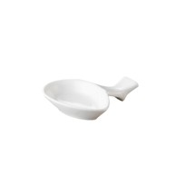 CAC China CN-A2 Accessories Super White Porcelain Spoon & Chopstick Stand 3 3/4&quot; - 6 doz