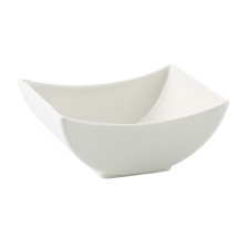 CAC China SHA-B44 Sushia Bone White Porcelain Square Bowl 4 oz., 4&quot;  - 4 dozen