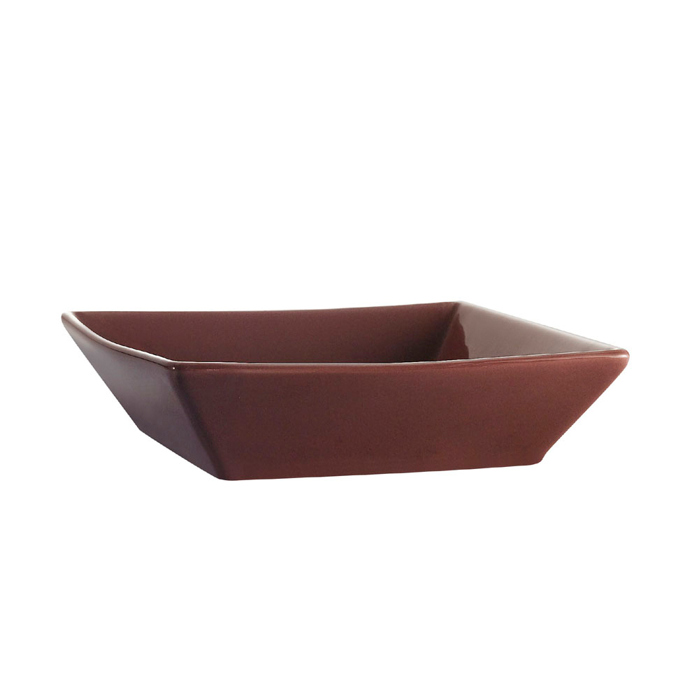 CAC China KC-B8-PLM Color Arts Stoneware Square Plum Bowl 42 oz., 8" - 2 dozen