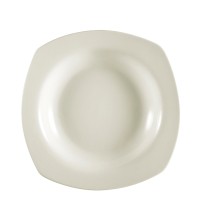 CAC China REC-88 American White Stoneware Square Pasta Bowl 22 oz., 11 1/2&quot; - 1 dozen