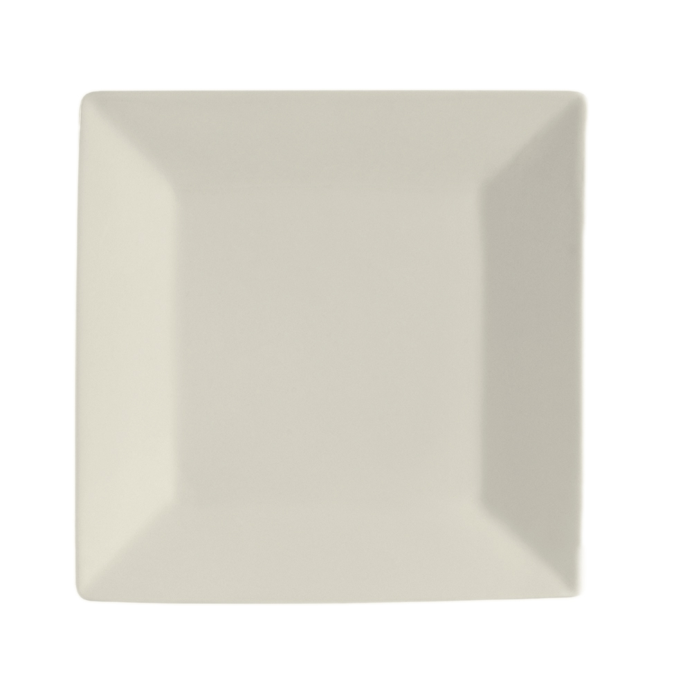 CAC China RE-SQ8 RE American White Square Plate 8" - 2 dozen