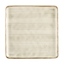 CAC China TUS-SQ16-BGE Tucson Porcelain Desert Beige Square Plate 10" - 1 dozen
