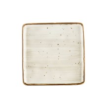CAC China TUS-SQ6-BGE Tucson Porcelain Desert Beige Square Plate 6"  - 3 dozen