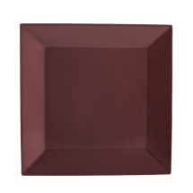 CAC China KC-21-PLM Color Arts Plum Stoneware Square Plate 12" - 1 dozen