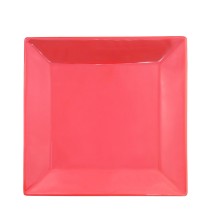 CAC China KC-21-R Color Arts Red Stoneware Square Plate 12" - 1 dozen