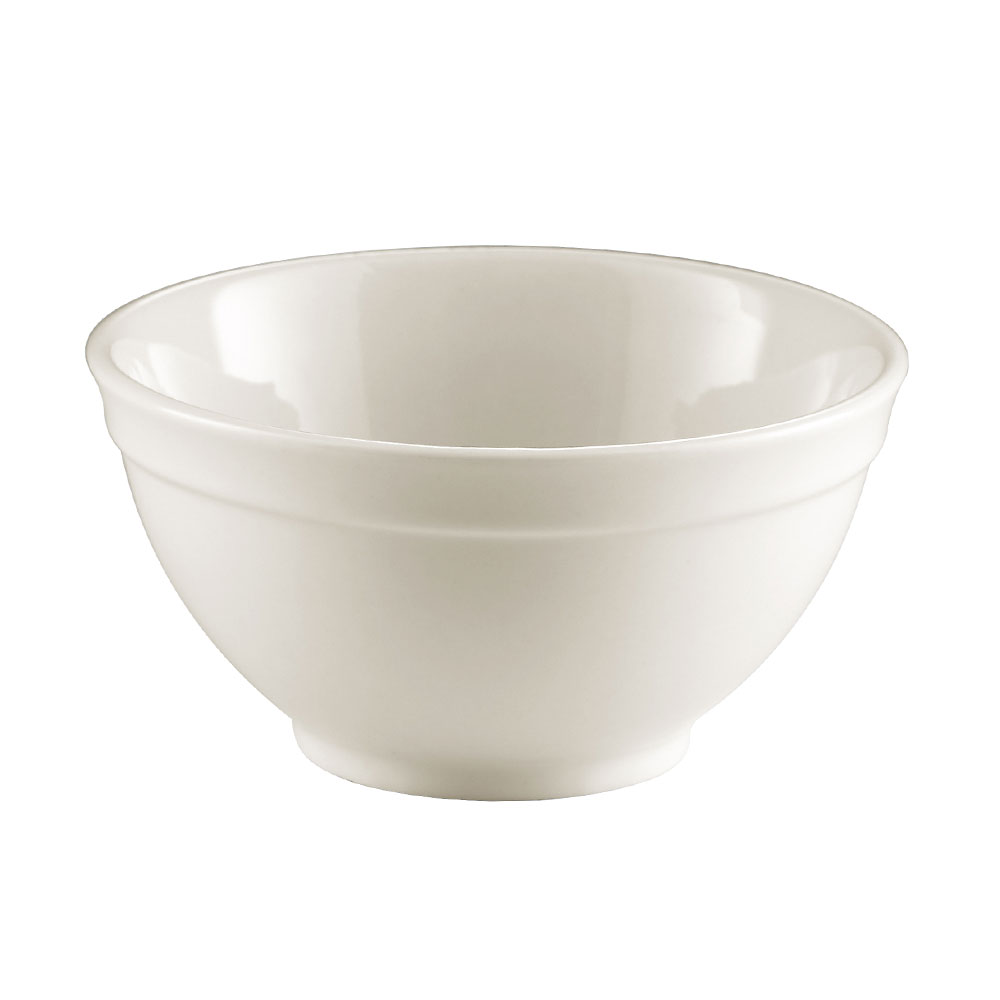 CAC China RCN-B405 RCN Specialty Super White Porcelain Stacking Bowl 12 oz., 4 7/8"  - 4 dozen