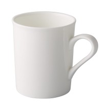 CAC China GDC-17 Grand Canyon Bone White Porcelain Straight Mug 10 oz., 3 1/8" - 3 dozen