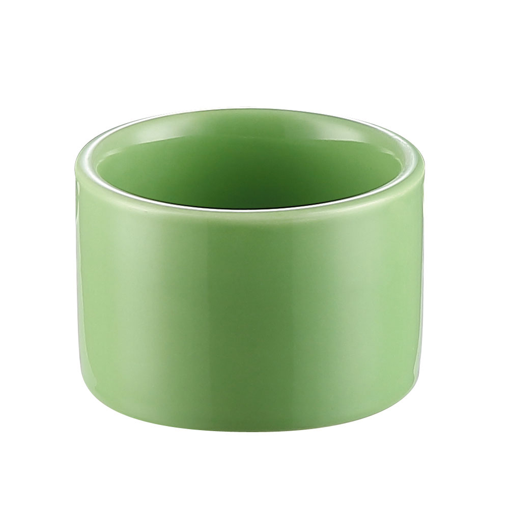 CAC China RKF-C4-G Green Straight Stoneware Ramekin 5 oz., 3"  - 2 dozen