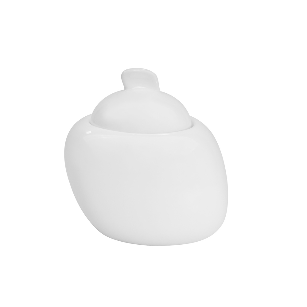 CAC China WH-HSP White Pearl Bone White Porcelain Sugar Packet Holder 4"  - 3 dozen