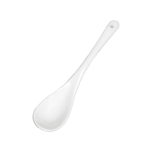 CAC China SPN-6 Gourmet Collection Super White Tasting Spoon 5"  - 6 dozen