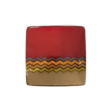 CAC China 412003-SQ16 Thalia Stoneware Square Plate 10 1/2" - 1 dozen