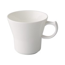 CAC China GDC-1-T Grand Canyon Bone White Porcelain Theresa Cup 8 oz., 3 1/2&quot; - 3 dozen