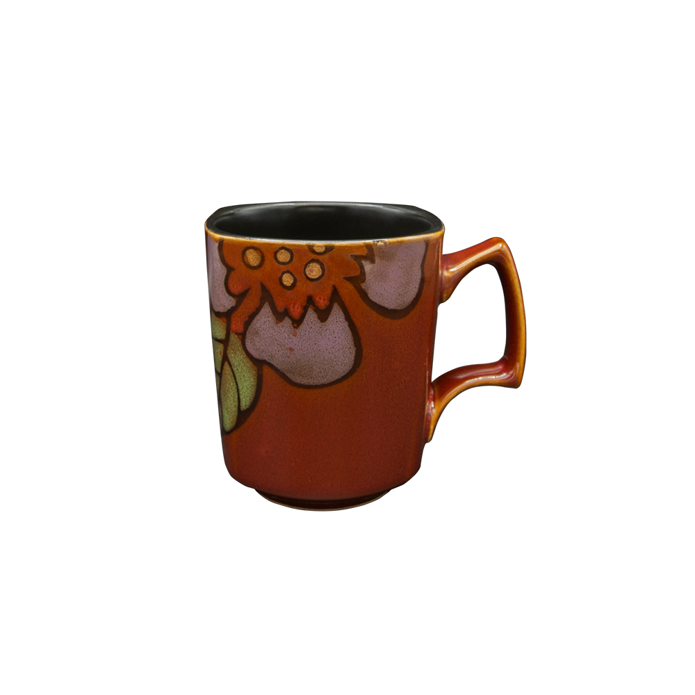 CAC China 112014-SQ17 Tikal Stoneware Square Mug 12 oz., 3 1/4" - 2 dozen