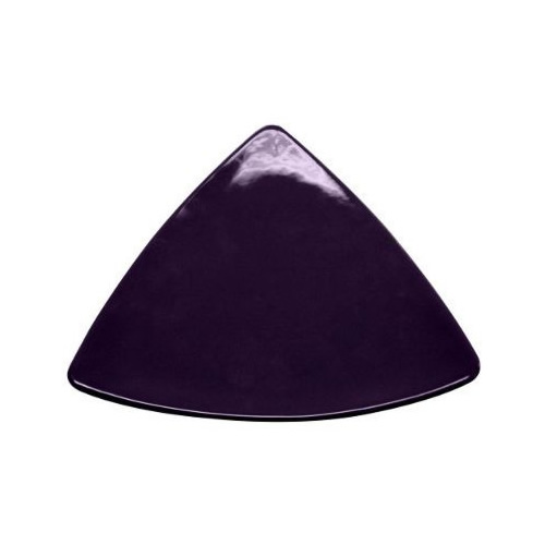 CAC China TRG-9-BLU Festiware Stoneware Blue Flat Triangular Plate 8 1/2"  - 2 dozen