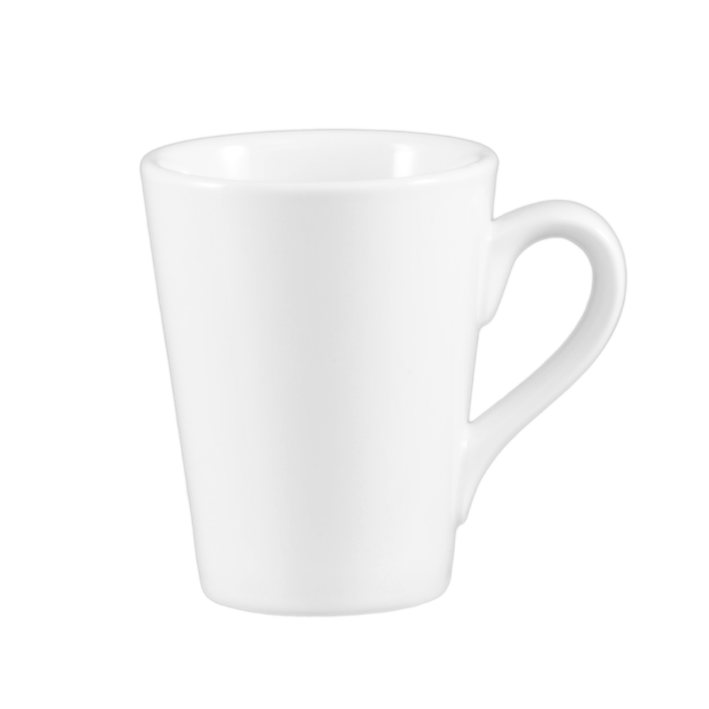 CAC China VC-12-P Super White Victory Mug 12 oz., 3 1/2" - 3 dozen