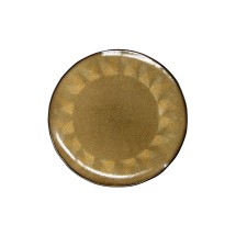 CAC China 112003-16 Yaxha Stoneware Plate 10 1/2" - 1 dozen