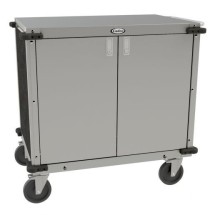 Cadco CC-LUC-L3 Locking Utility Cart, Gray Panels