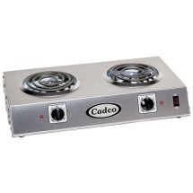 Cadco CDR-1T Double Electric Hot Plate, 6&quot; Burners