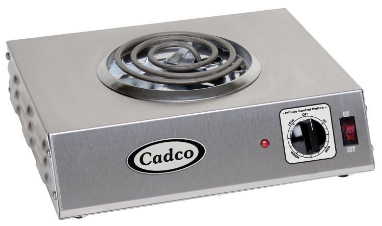 Cadco CSR-1T Portable Electric Single Hot Plate, Tubular