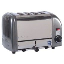Cadco CTW-4M(220) Stainless Steel 4 Slot Standard Toaster, 220V