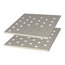 Cadco GGAS-4 Stainless Steel Adjustable Shelves for CBC-GG-4/B4 Cart, 2/Set