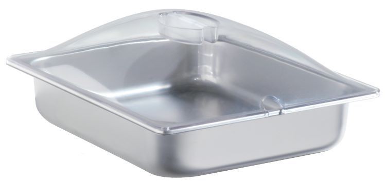 Cadco SPL-2P Half Size Steam Table Pan with Clear Dome Lid