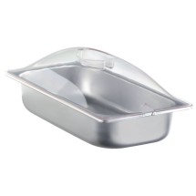 Cadco SPL-3P Third Size Steam Table Pan with Clear Dome Lid