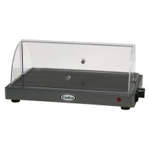 Cadco WTRT-10-HD Heavy Duty Countertop Warming Shelf with Clear Roll Top Lid