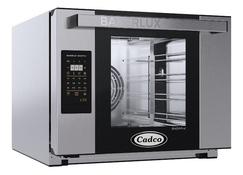 Cadco XAFT-04HS-LD Bakerlux LED Half Size Heavy Duty Digital Convection Oven, 208-240V