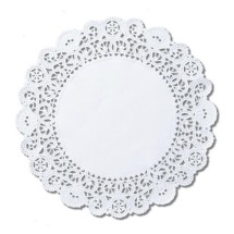 Cambridge Lace Doilies, Round, 10", White, 1000/Carton
